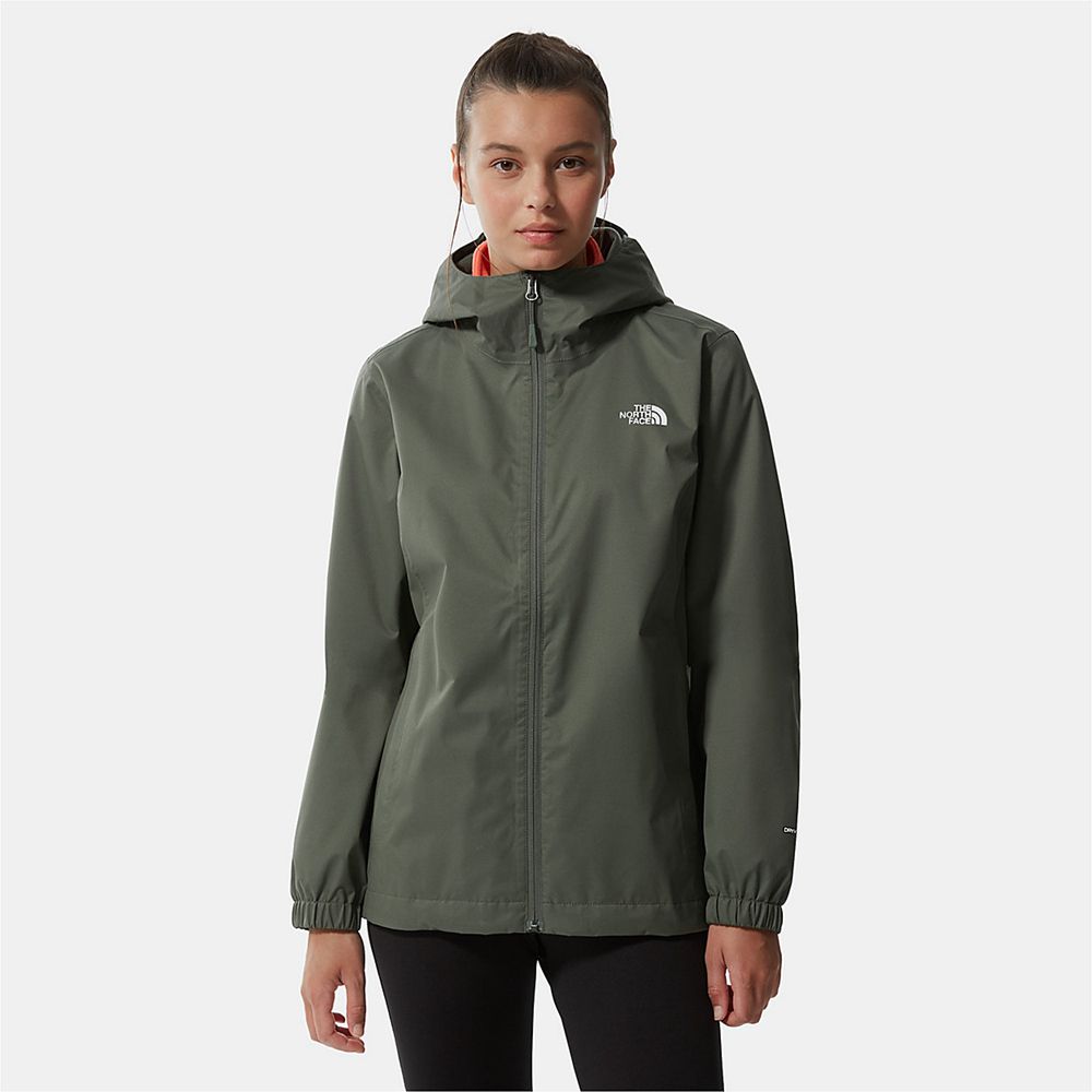 The North Face Hooded Jacket Womens Australia - The North Face Quest Green / Black Hiking (FKY-06478